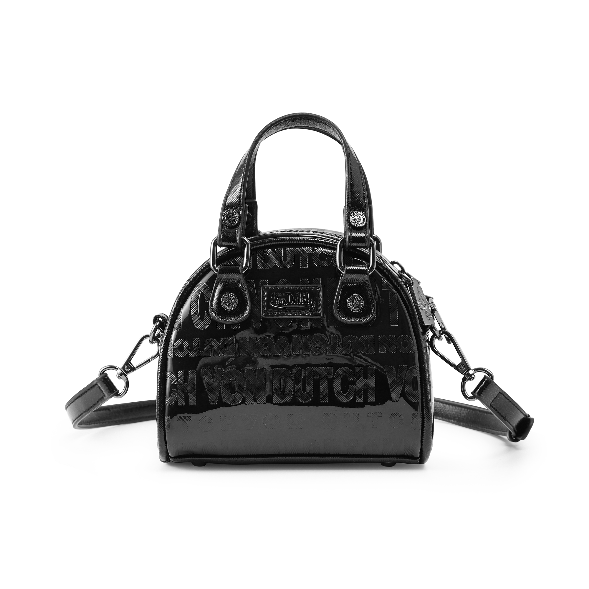 Von Dutch Mini Bowling Bag - Black Onyx Reflective - Image 3