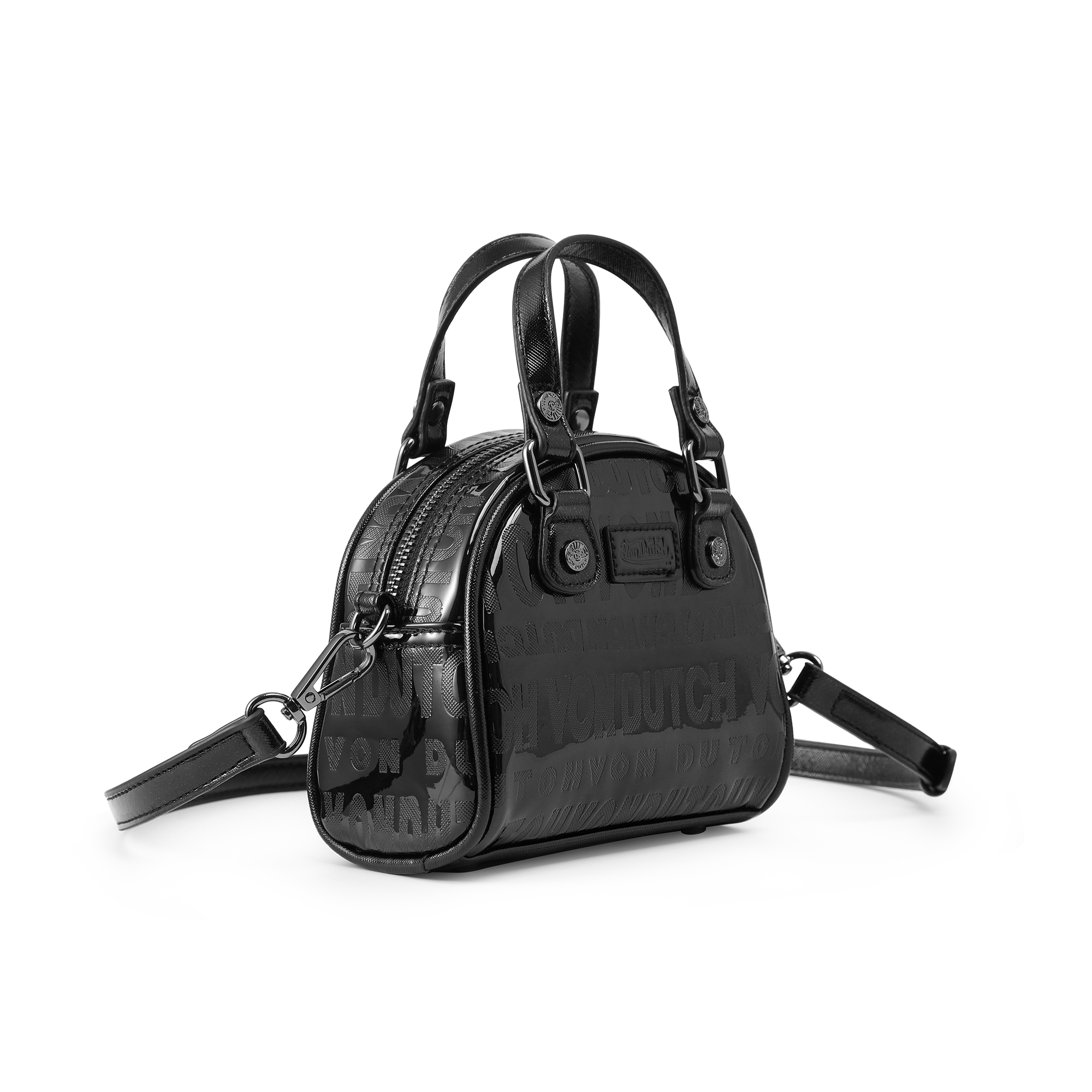 Von Dutch Mini Bowling Bag - Black Onyx Reflective - Image 8