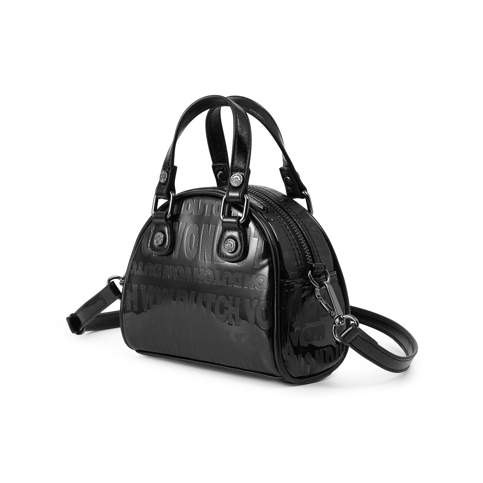 Von Dutch Mini Bowling Bag - Black Onyx Reflective - Image 2