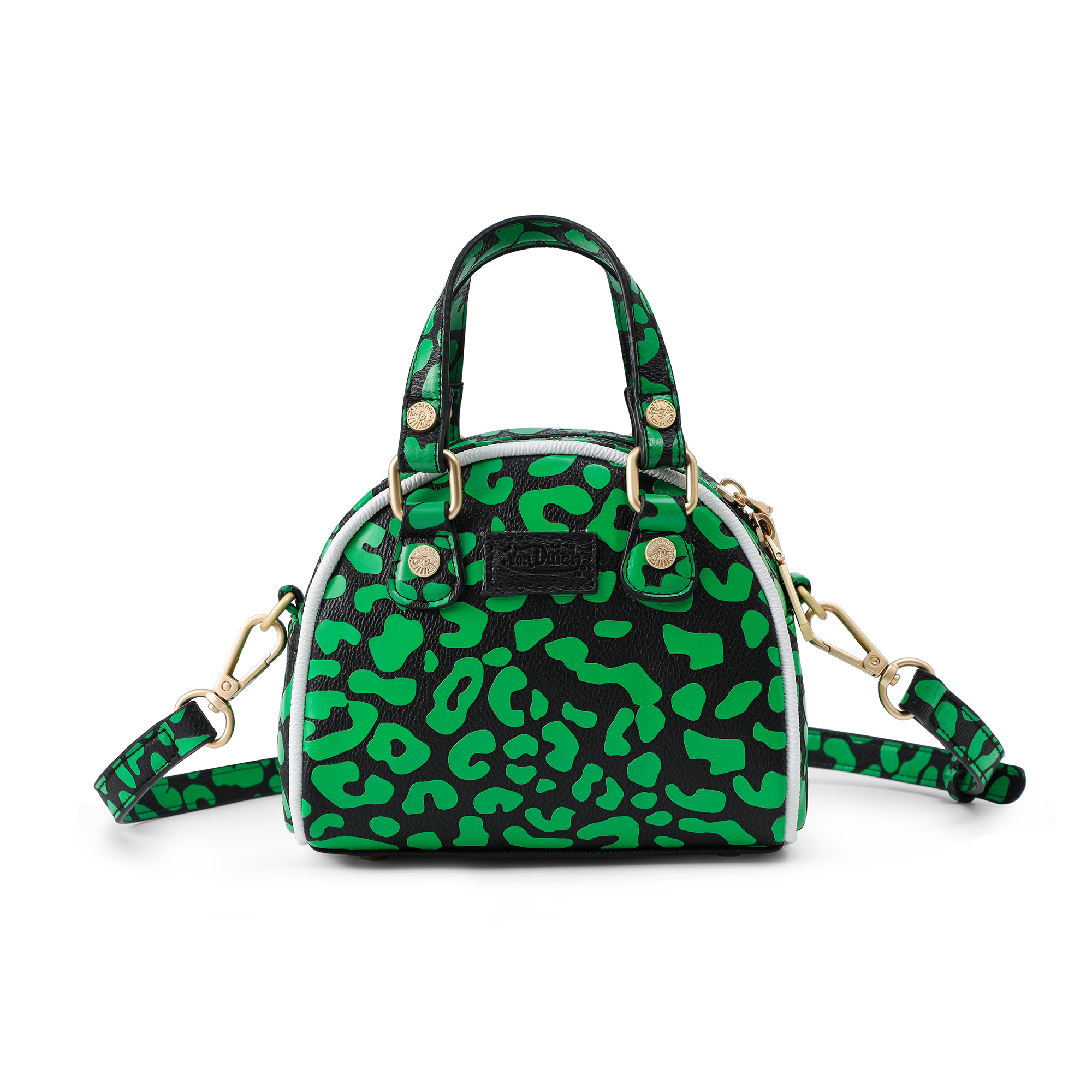 Von Dutch Mini Bowling Bag - Lime Green Cheetah - Image 5