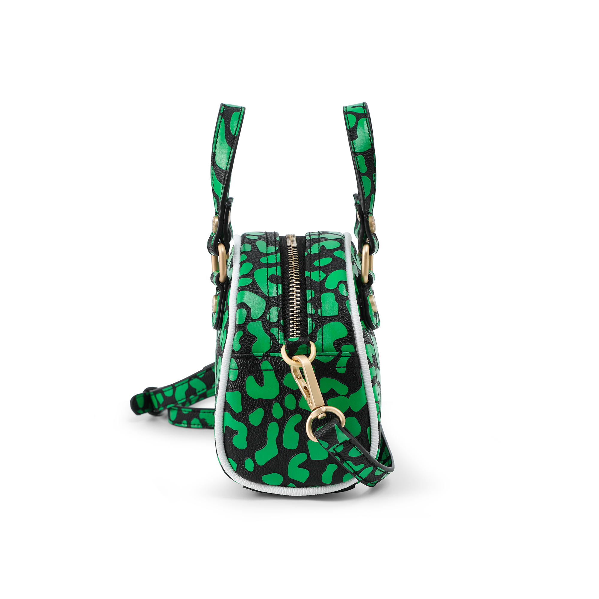Von Dutch Mini Bowling Bag - Lime Green Cheetah - Image 7