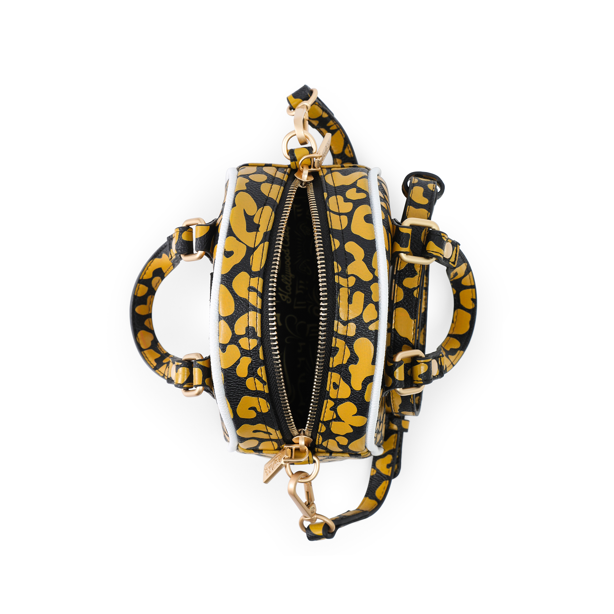 Von Dutch Mini Bowling Bag - Orange Cheetah - Image 4