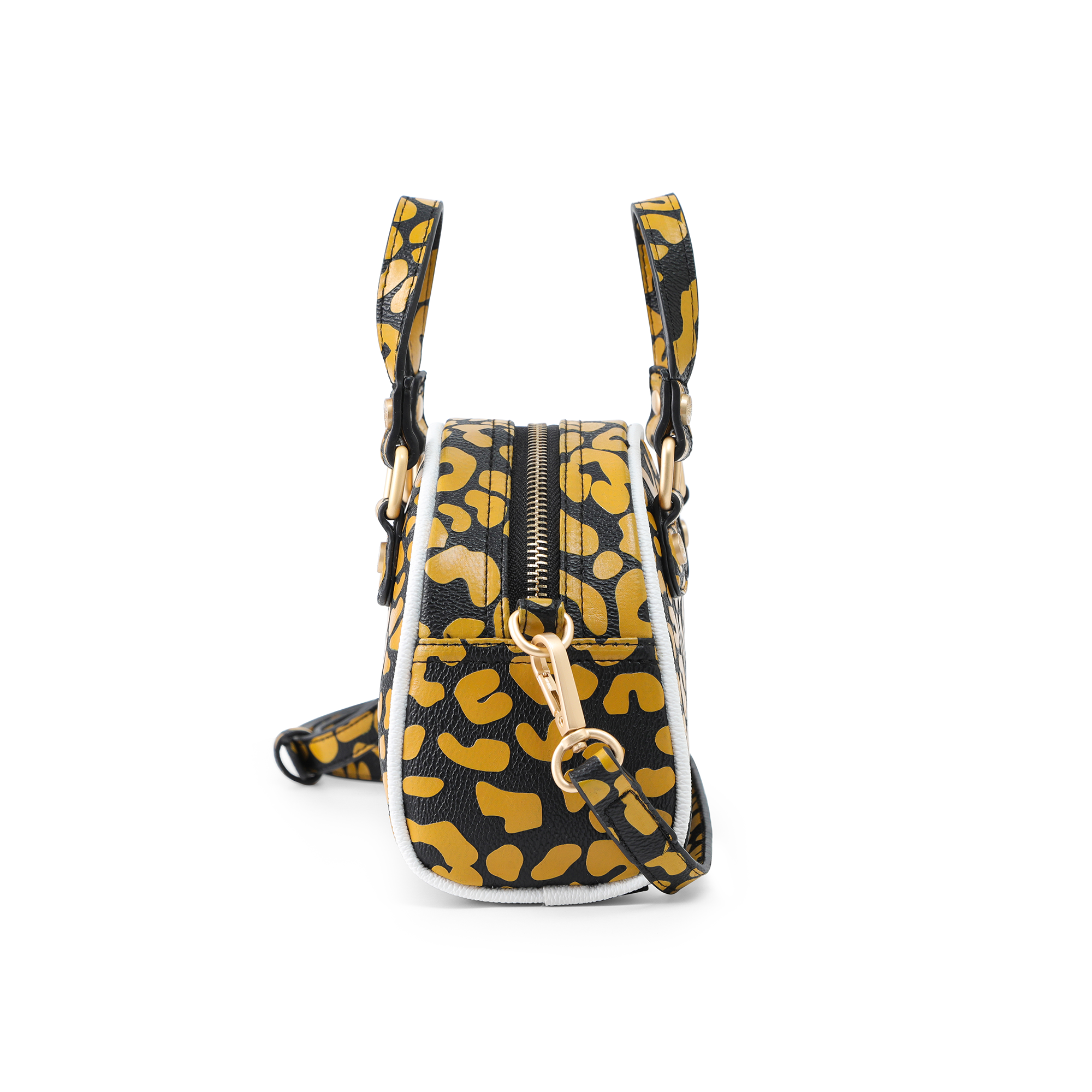 Von Dutch Mini Bowling Bag - Orange Cheetah - Image 8