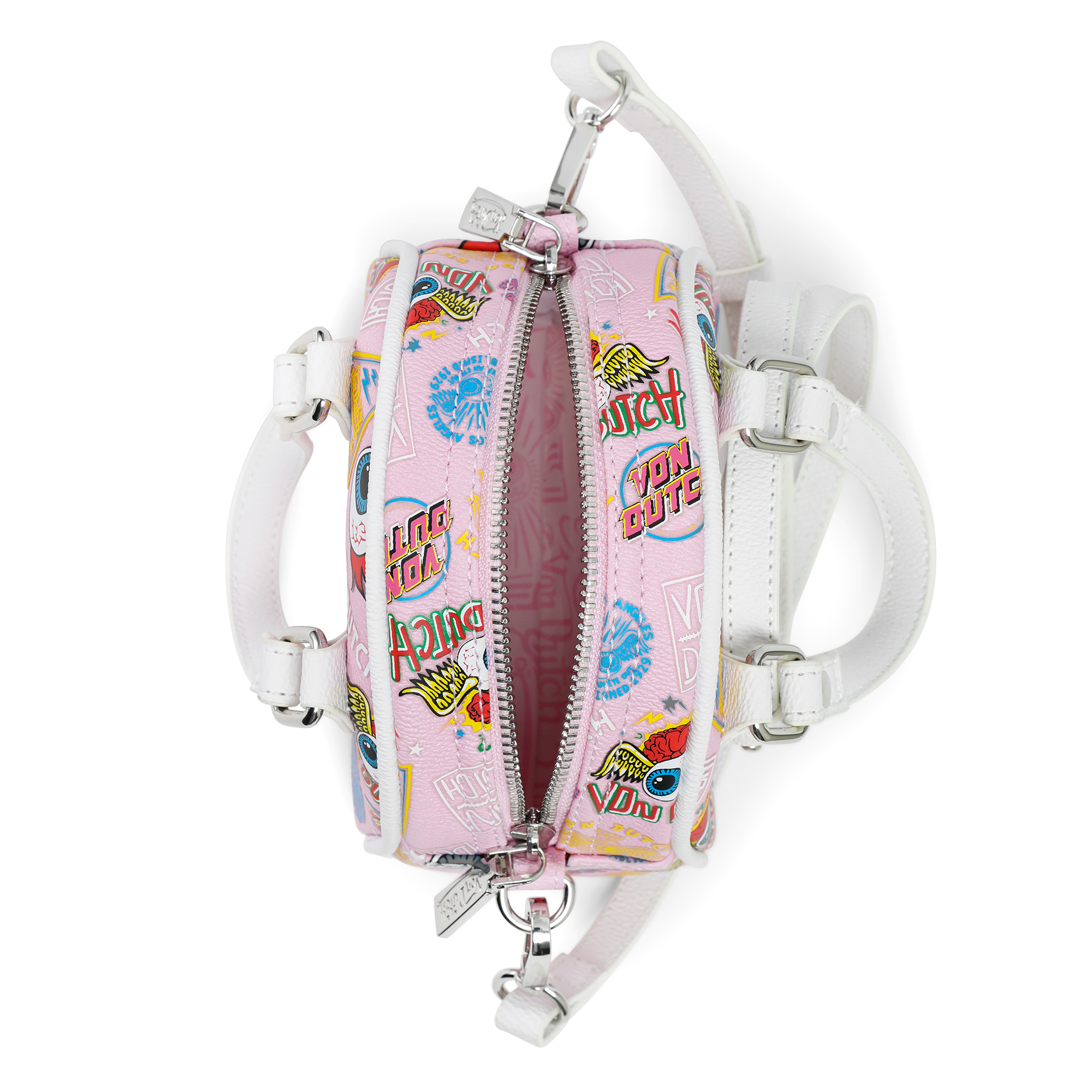 Von Dutch Mini Bowling Bag - Light Pink Jax - Image 3