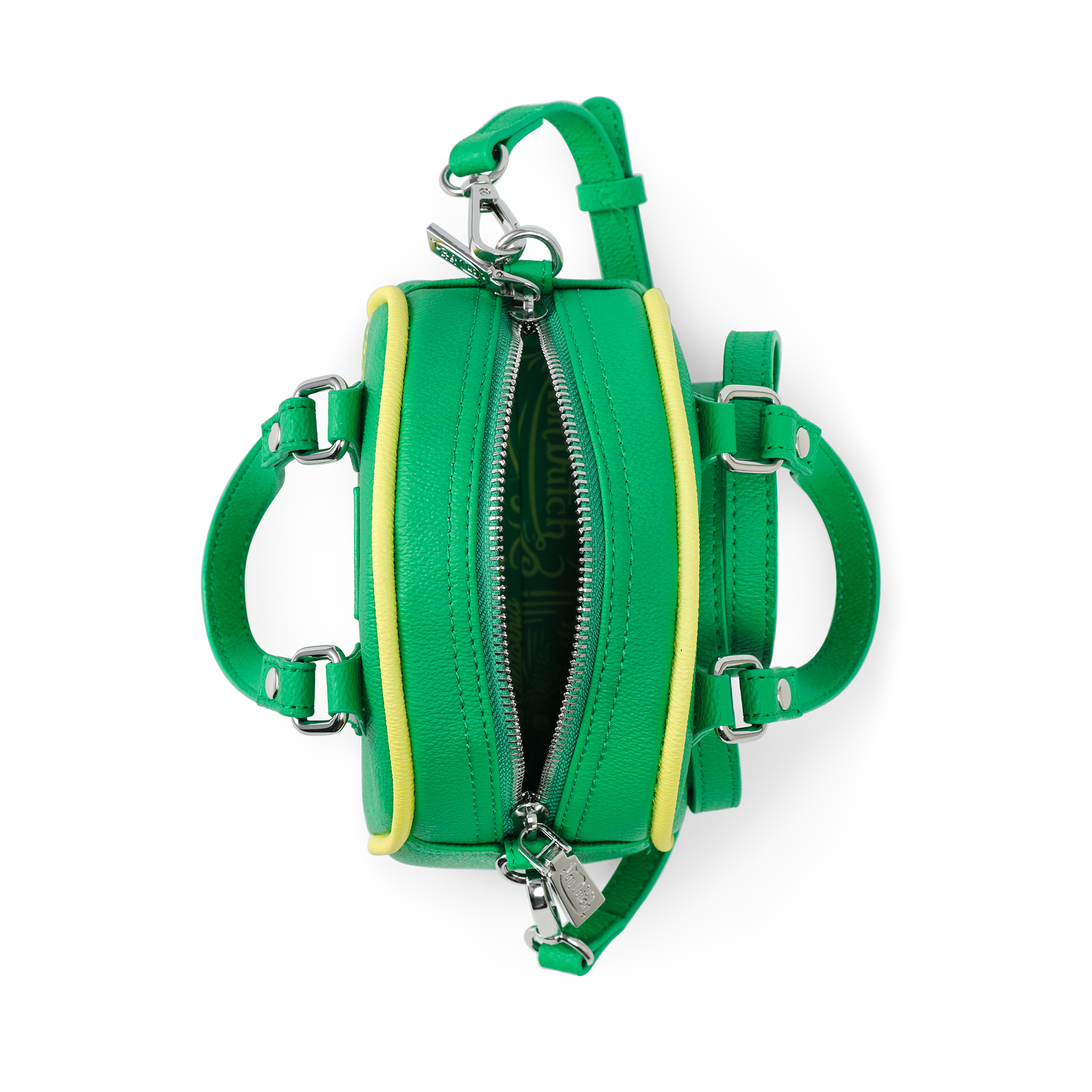 Von Dutch Mini Bowling Bag - Lime Green & Yellow - Image 4