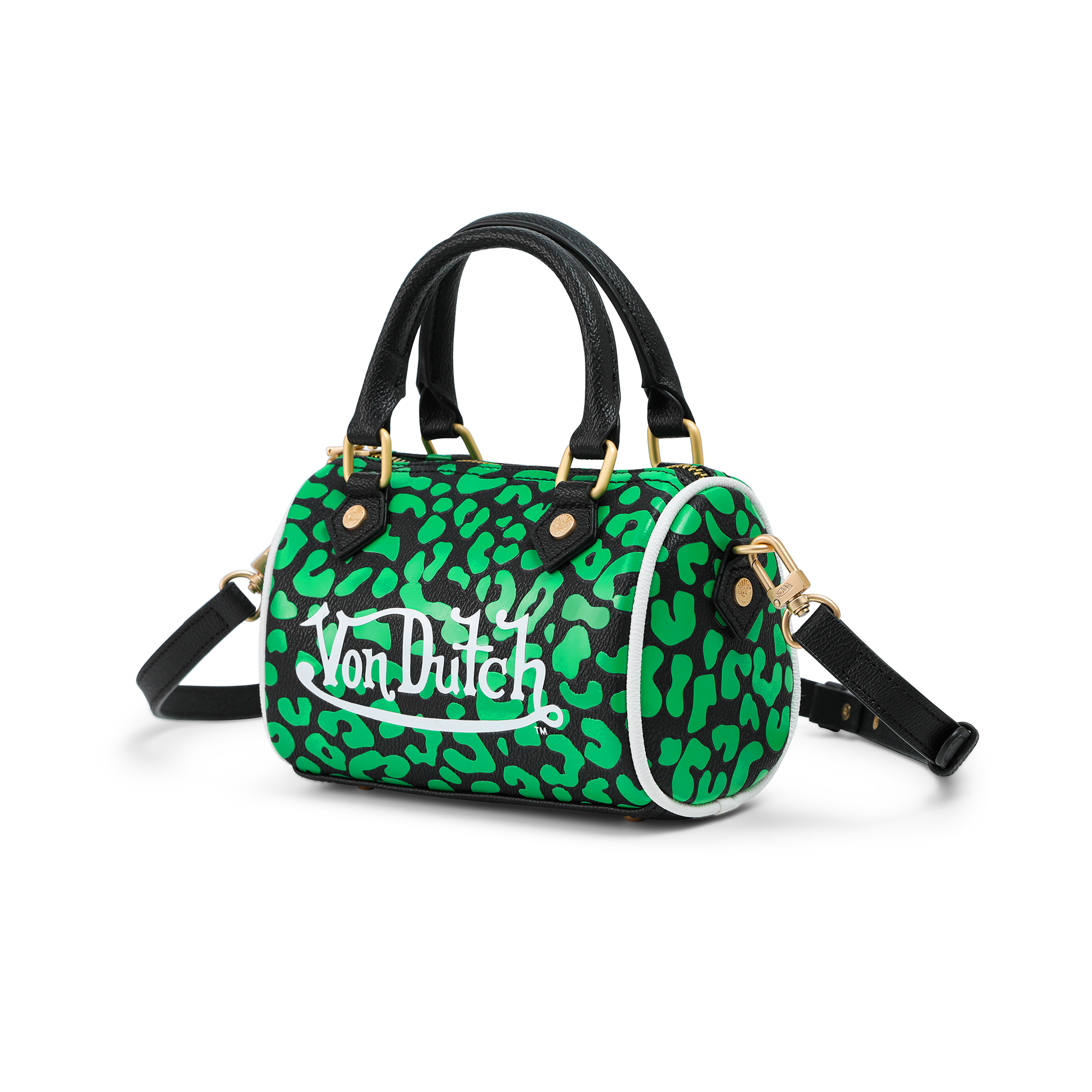 Von Dutch Hanna Bag - Lime Green Cheetah - Image 2