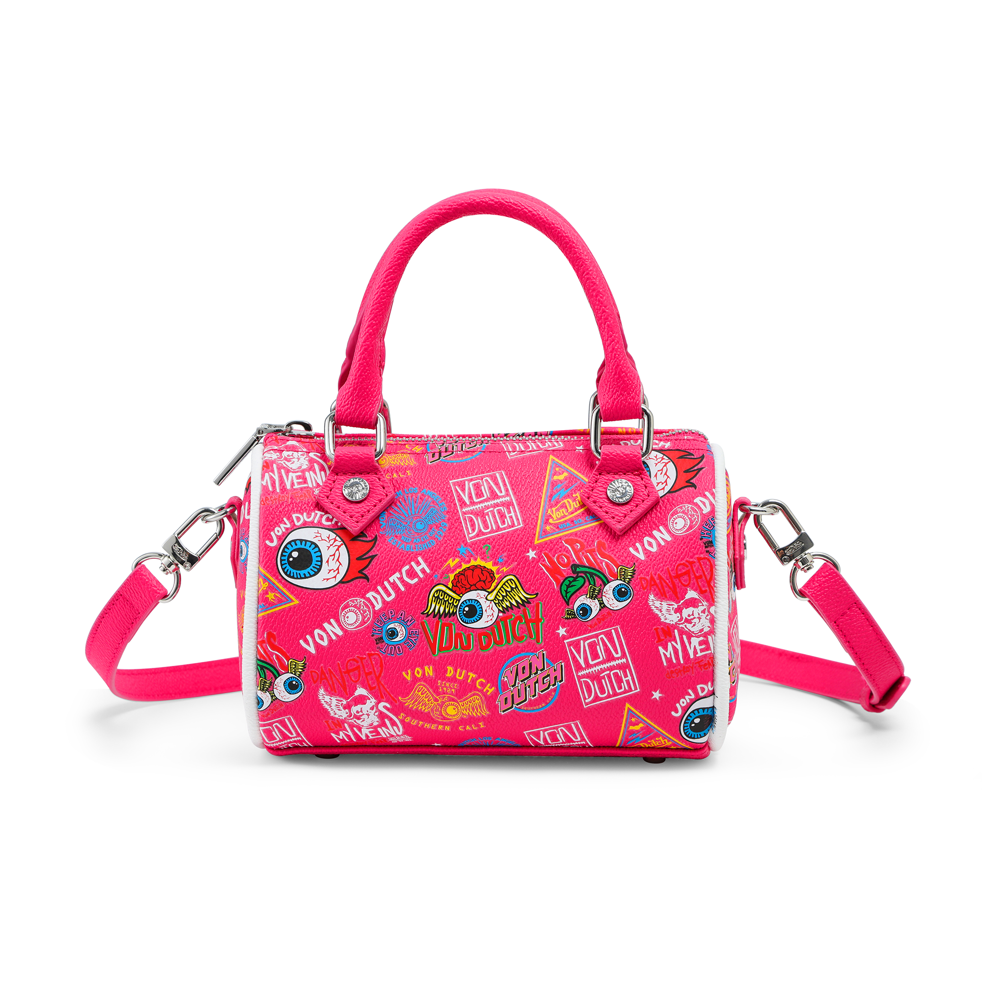 Von Dutch Hanna Bag - Hot Pink Jax - Image 6