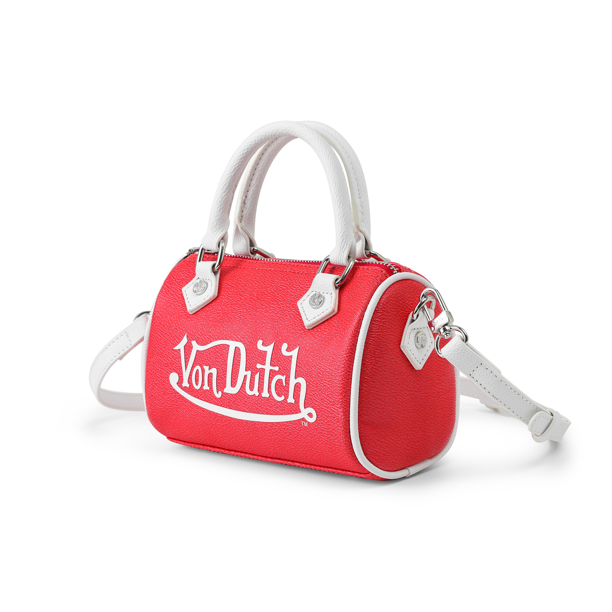 Von Dutch Core Hanna Bag - Red & White - Image 2