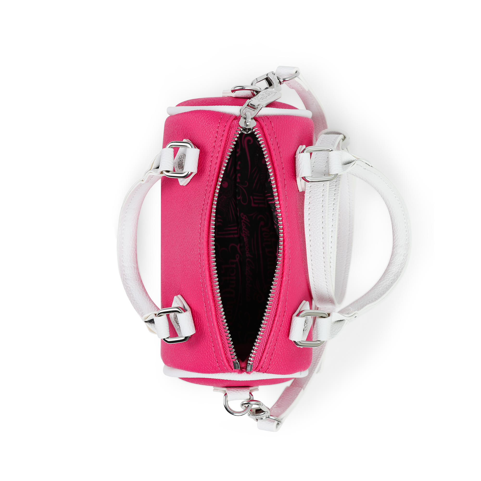 Von Dutch Core Hanna Bag - Hot Pink & White - Image 3