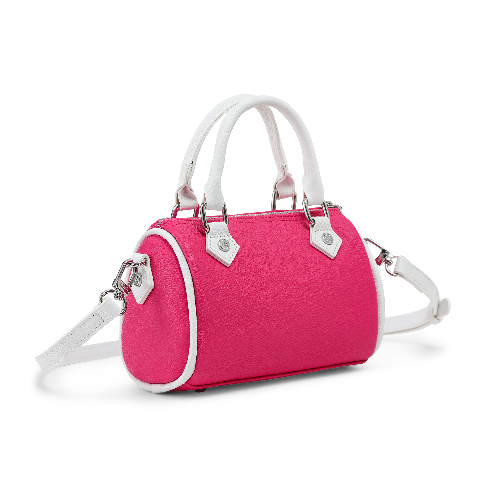 Von Dutch Core Hanna Bag - Hot Pink & White - Image 7