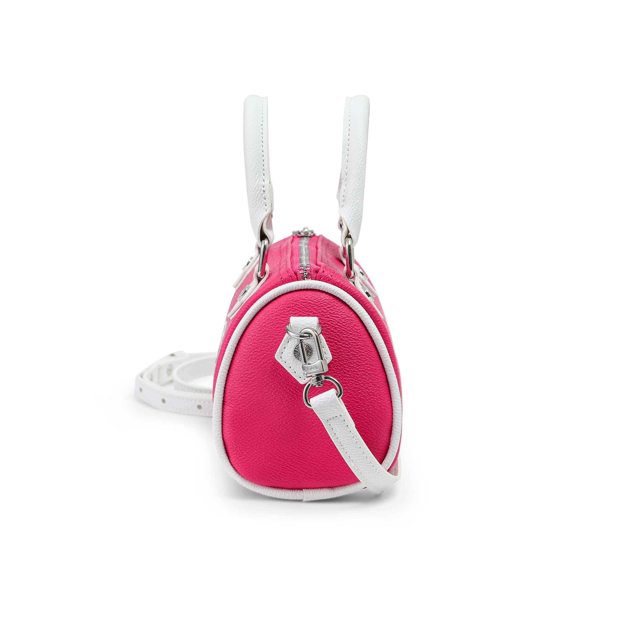 Von Dutch Core Hanna Bag - Hot Pink & White - Image 8