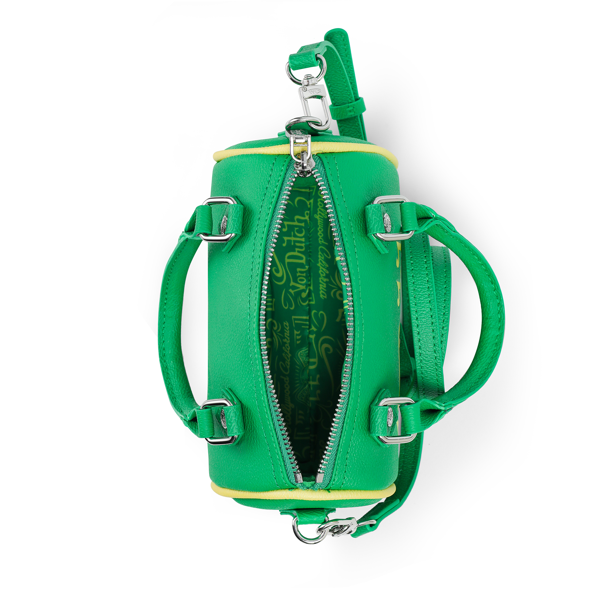 Von Dutch Core Hanna Bag - Green & Yellow - Image 3