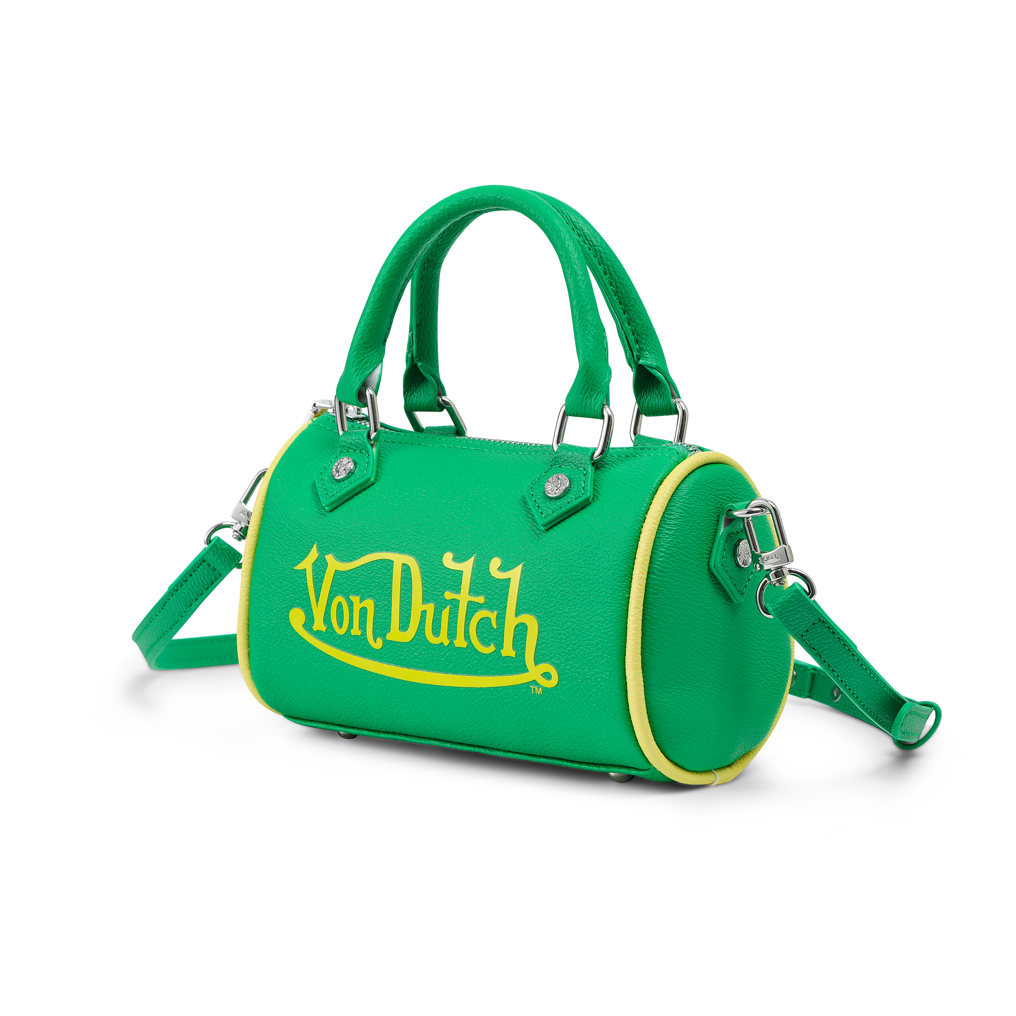 Von Dutch Core Hanna Bag - Green & Yellow - Image 2