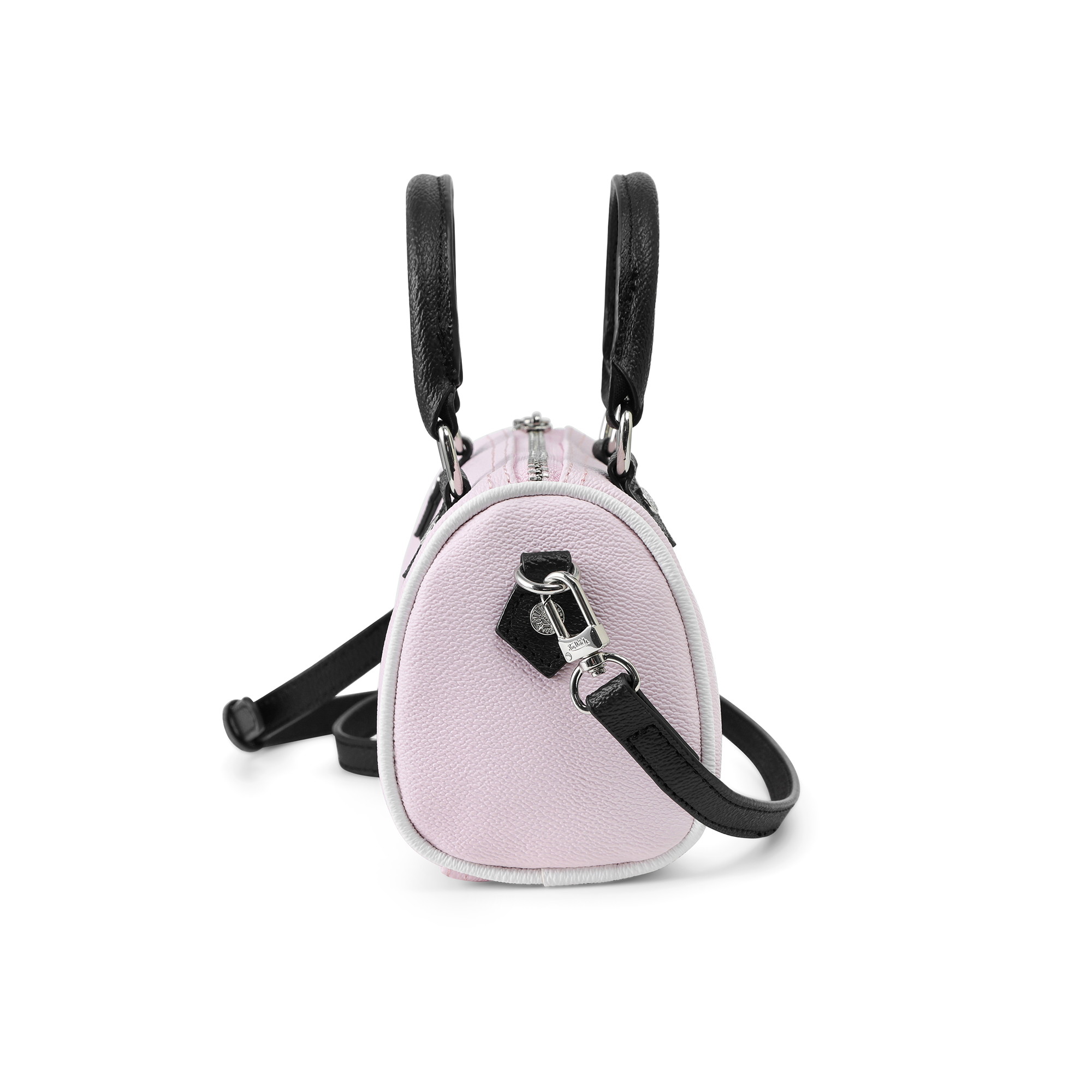 Von Dutch Core Hanna Bag - Baby Pink & Black - Image 7