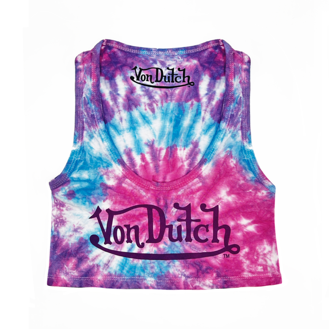 Von Dutch Classic Women's Tie-Dye Crop Tank - Image 4