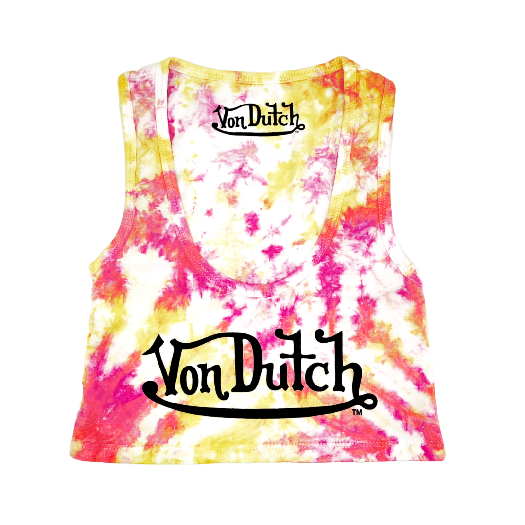 Von Dutch Classic Women's Tie-Dye Crop Tank - Image 2