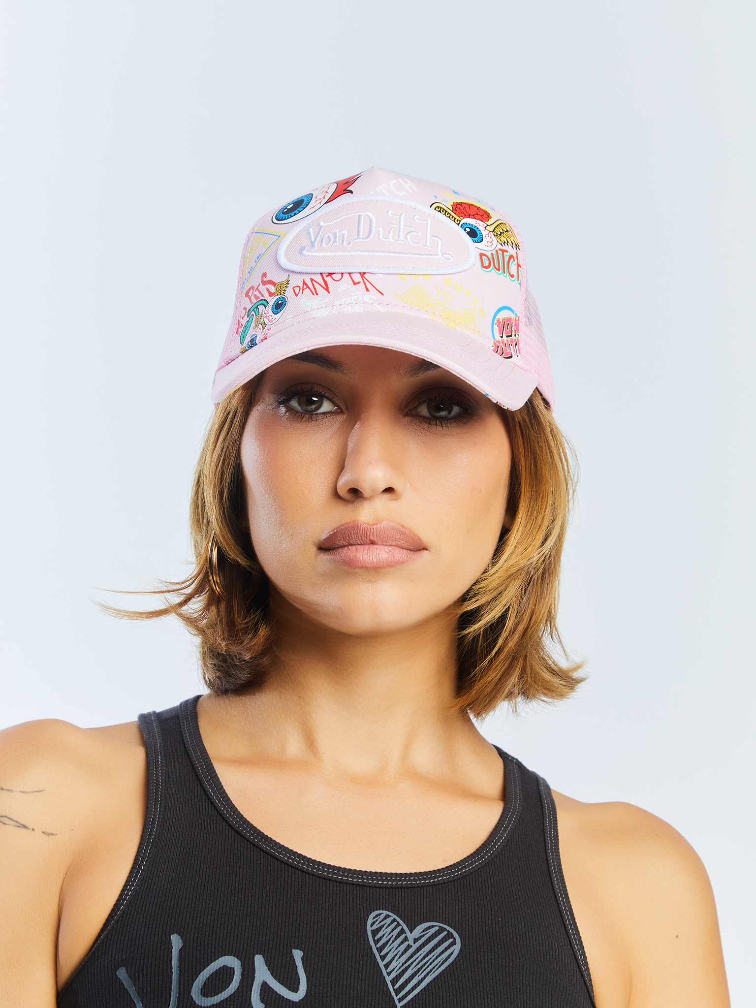 Von Dutch Pink Jax Trucker Hat - Image 6