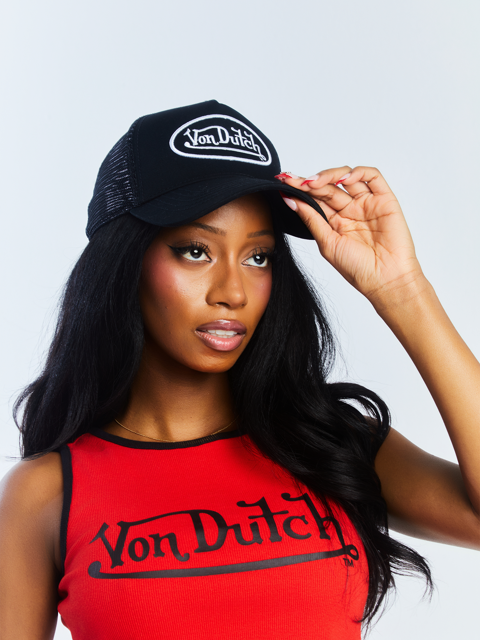 Von Dutch Black & White Classic Trucker Hat 51 - Image 6