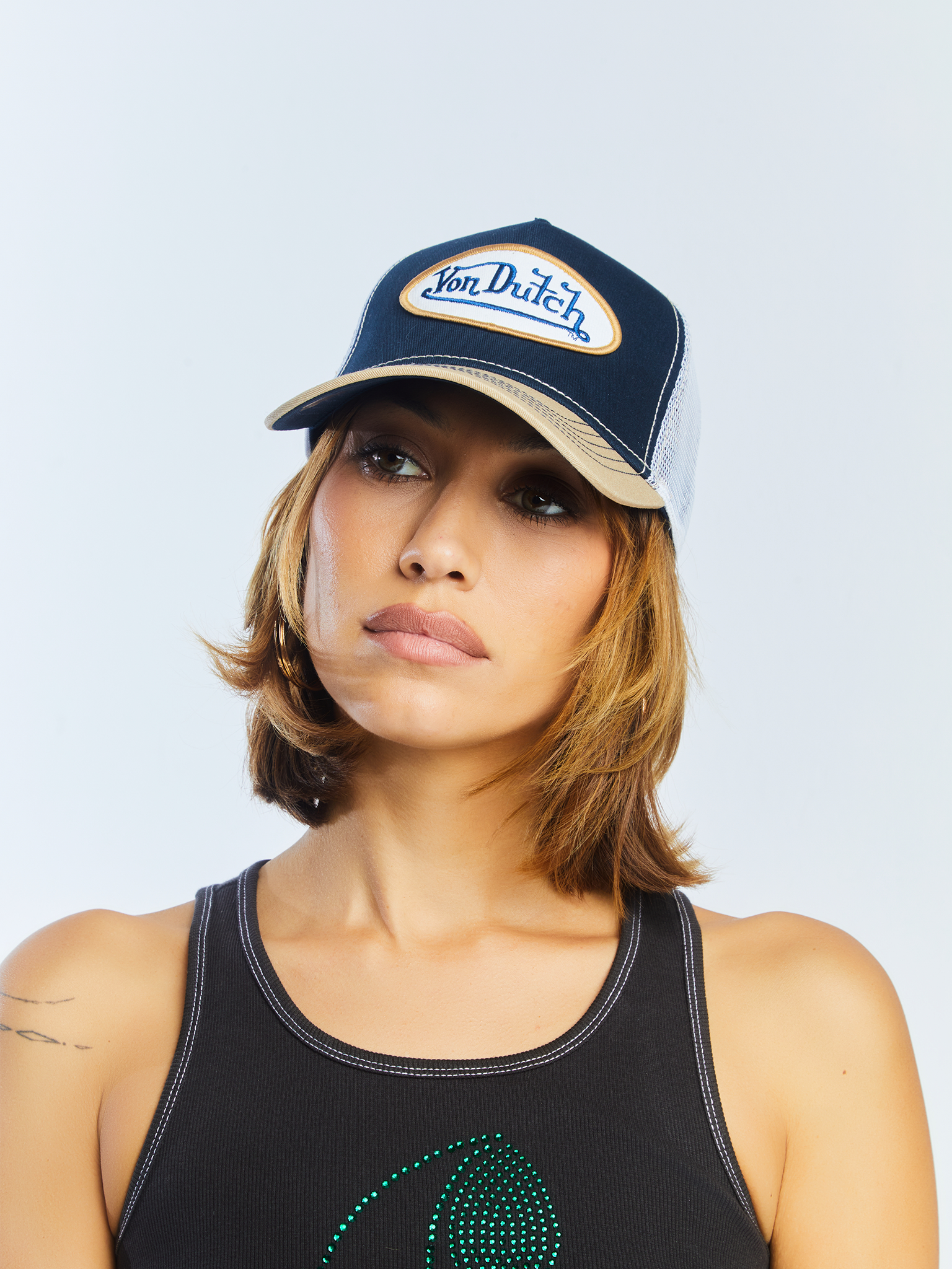 Von Dutch Navy with Tan Trucker Hat - Image 6