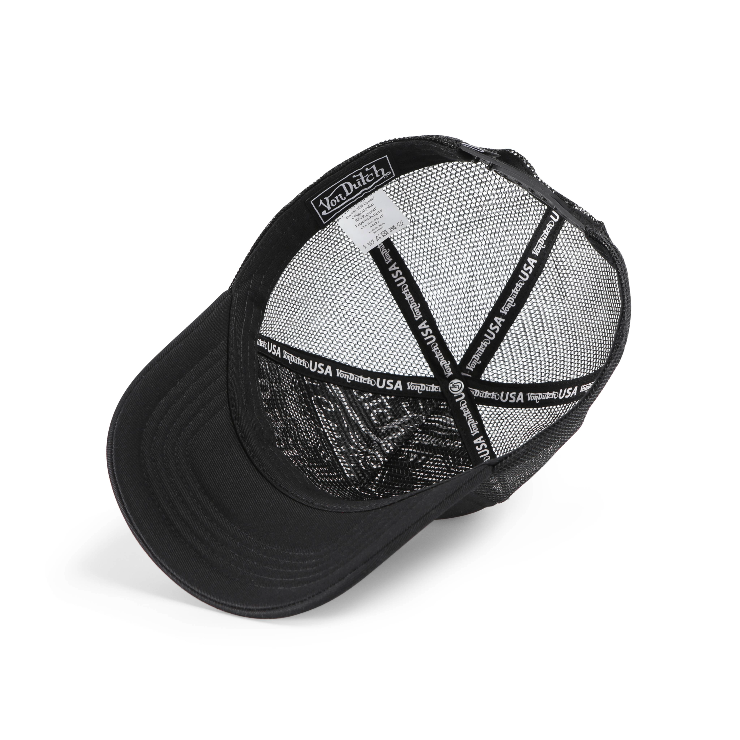 Von Dutch Foam Chopper Trucker Hat - Black & Red - Image 5