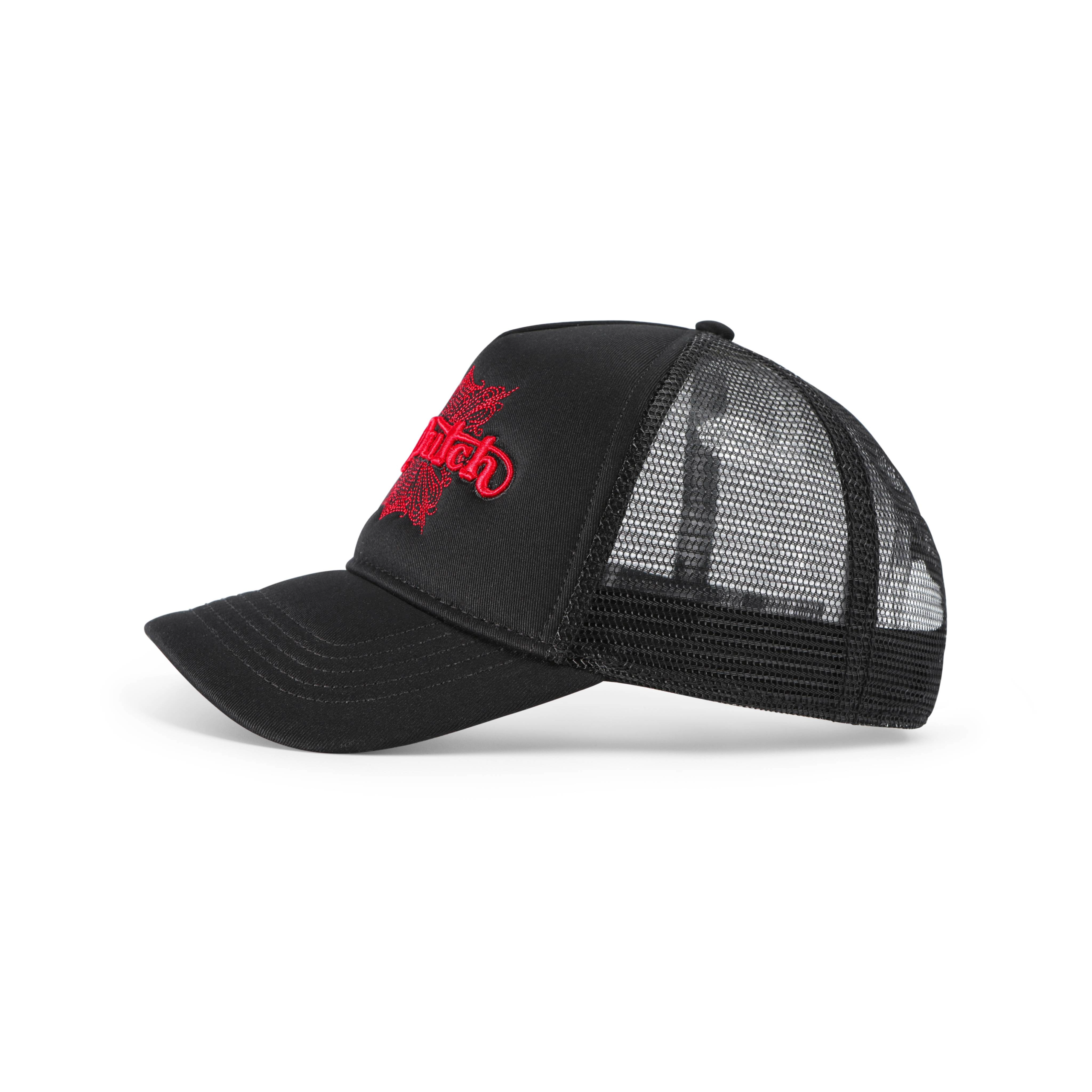 Von Dutch Foam Chopper Trucker Hat - Black & Red - Image 2