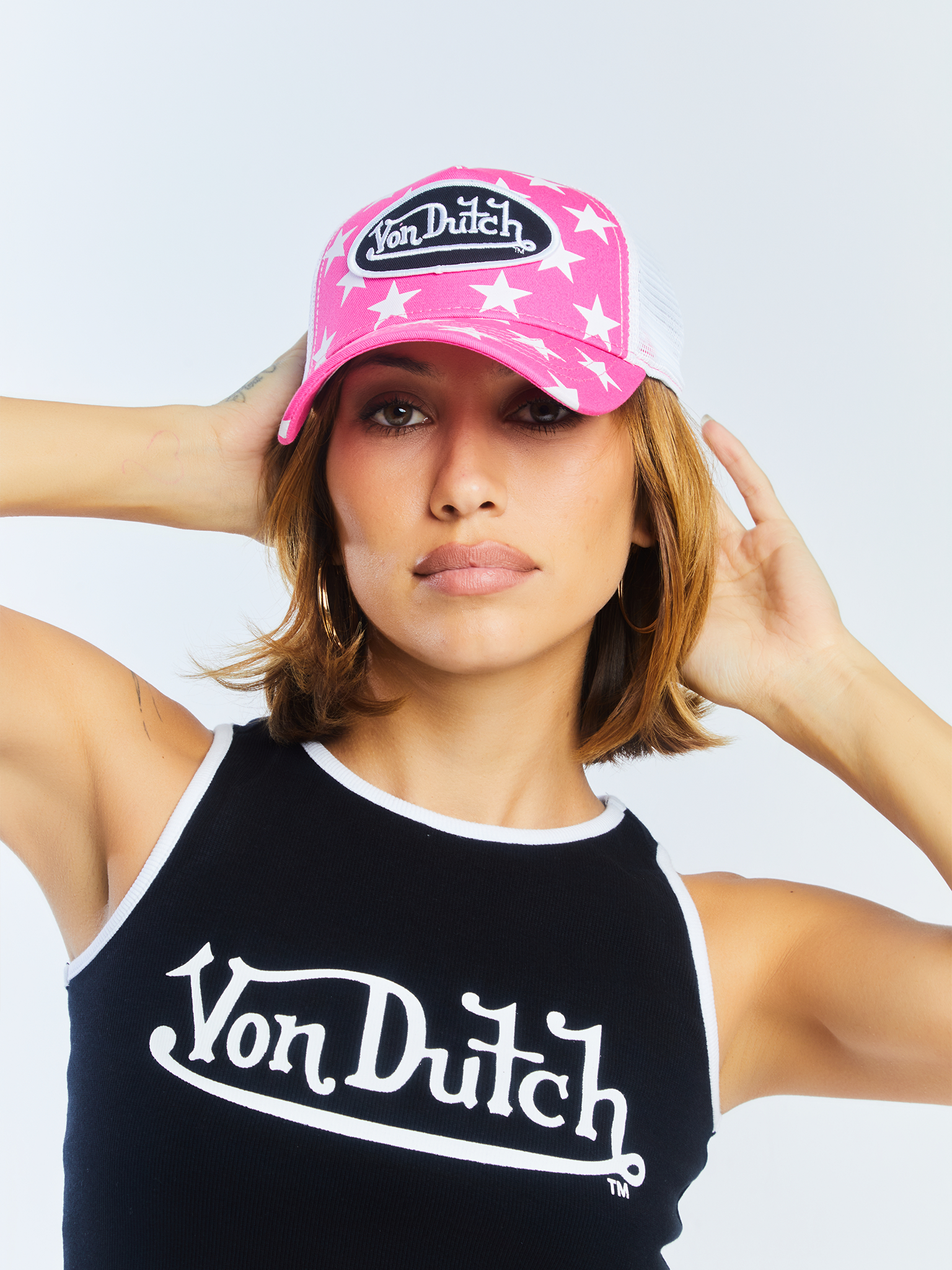 Von Dutch Americana Trucker Hat - Pink - Image 6