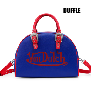 Von Dutch Blue & Red Duffle Bowling Bag