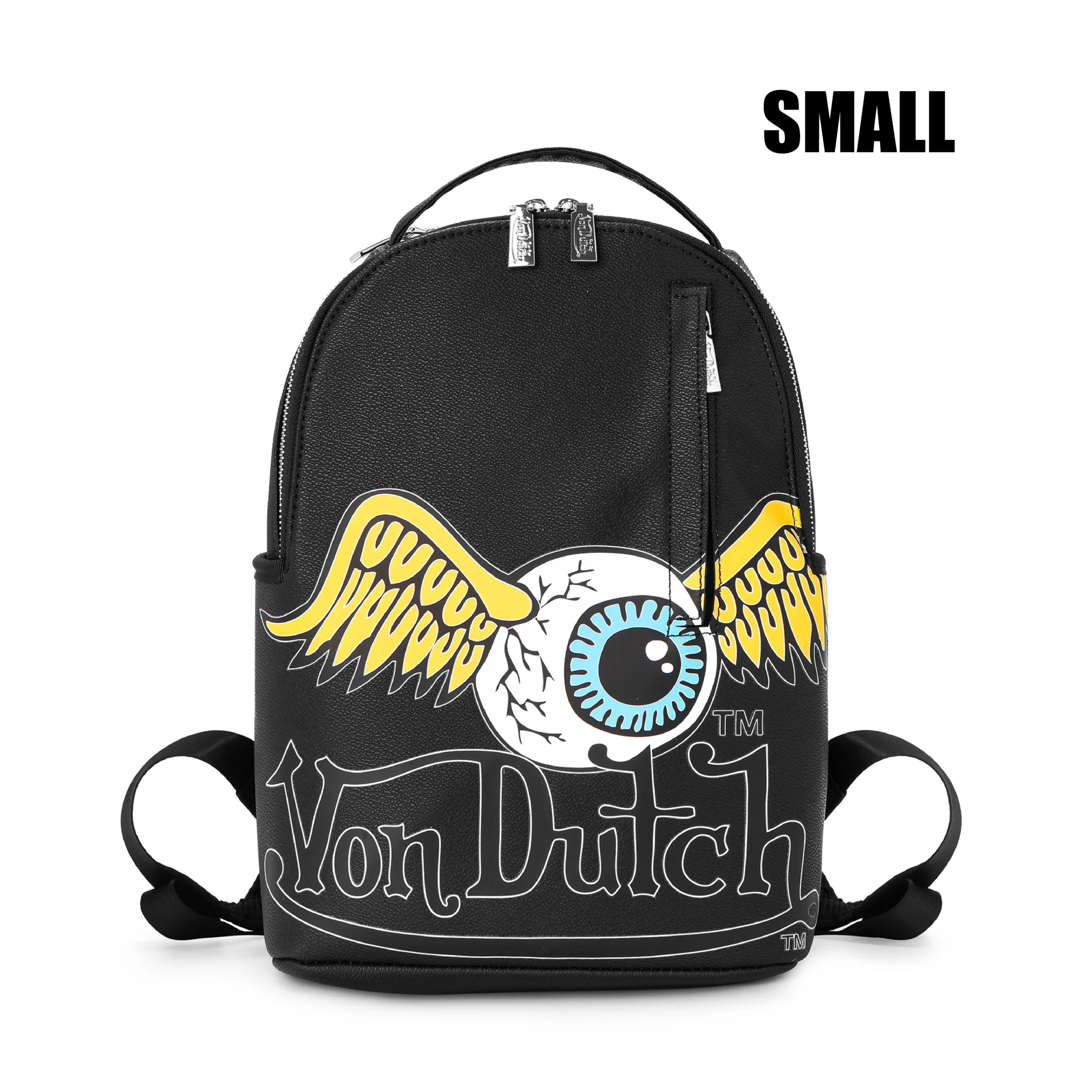 Von Dutch Small Sized Black Flying Eye Backpack