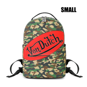 Von Dutch Small Sized Green Camo Backpack