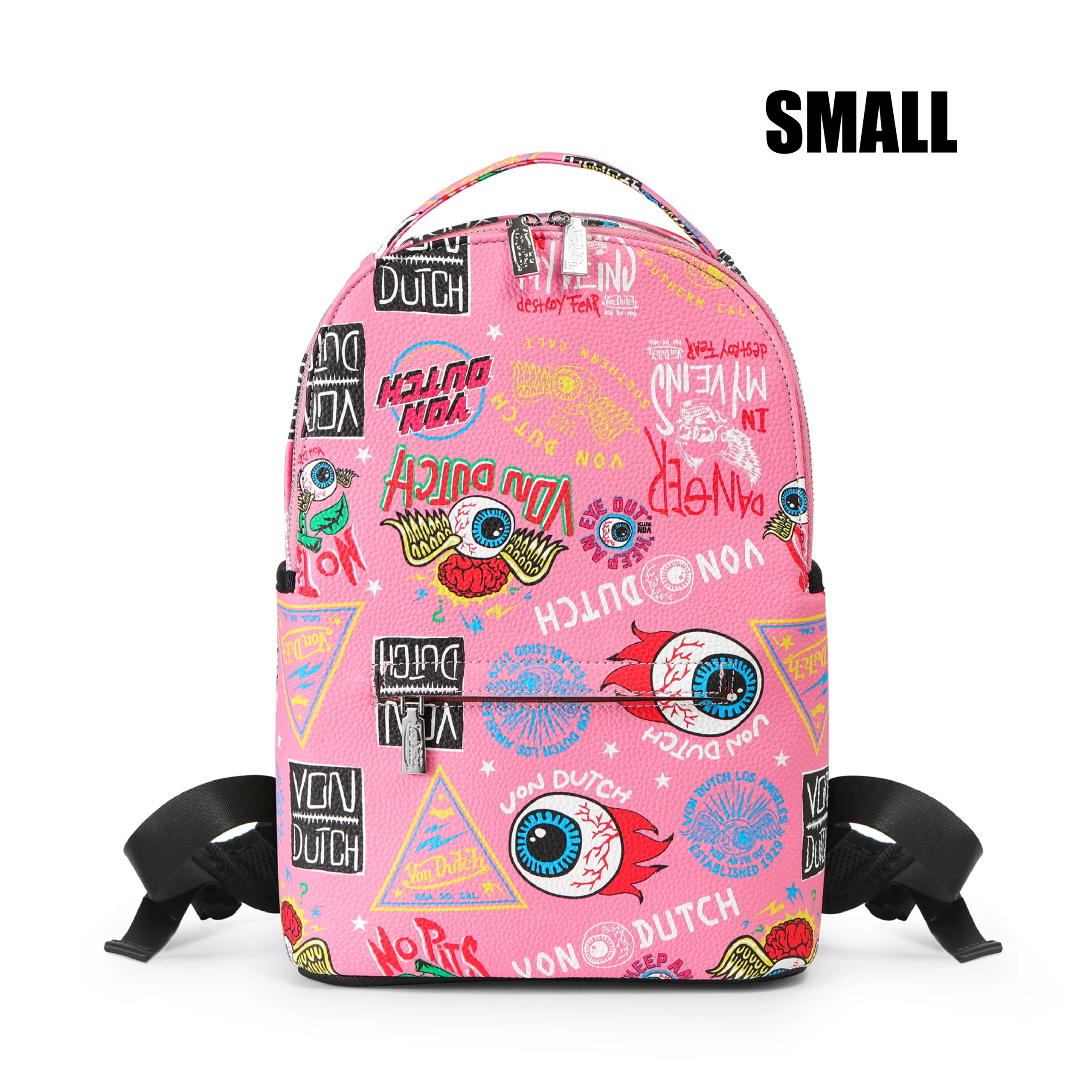Von Dutch Small Sized Light Pink Jax Backpack