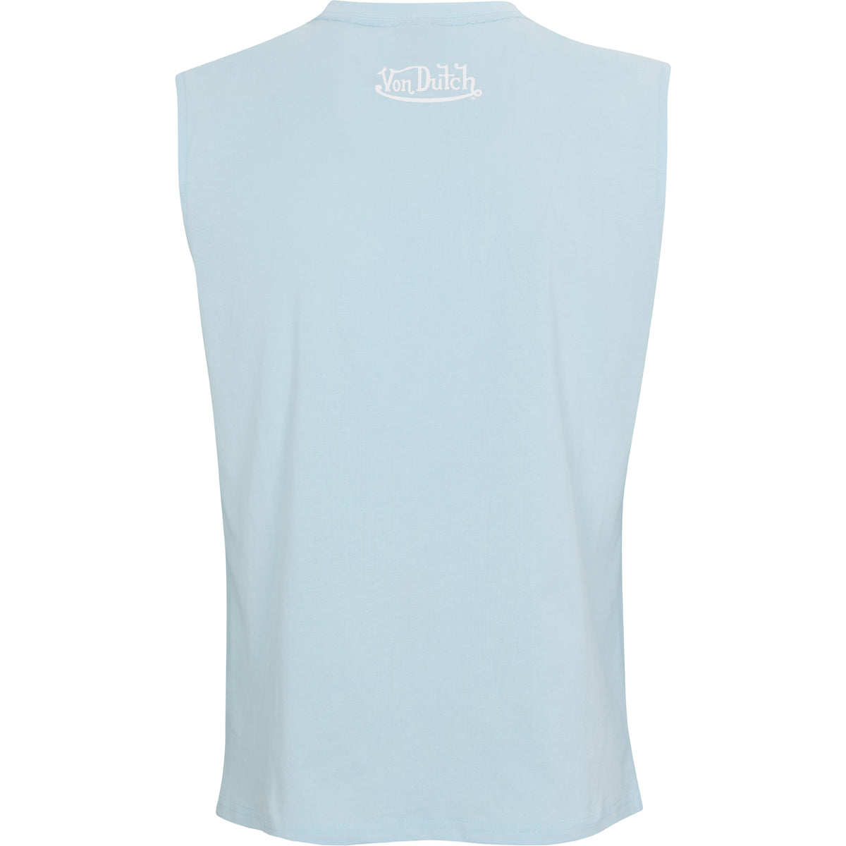 Von Dutch Originals Flying Eyeball Light Blue Sleeveless Tee - Image 2