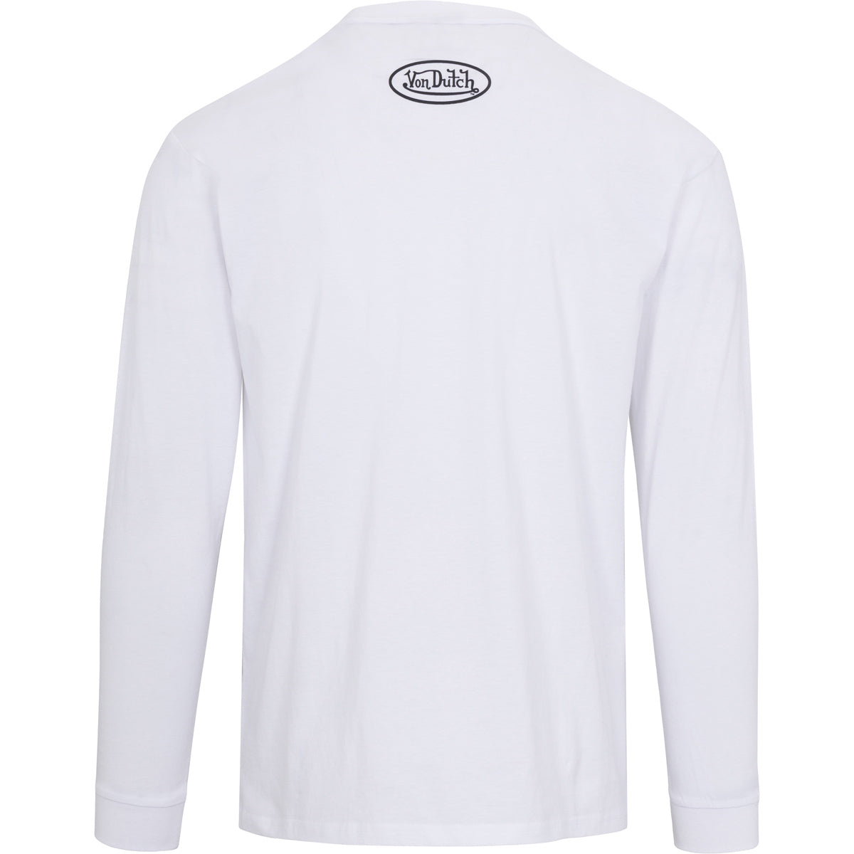 Von Dutch Originals Logo White LS Tee - Image 2
