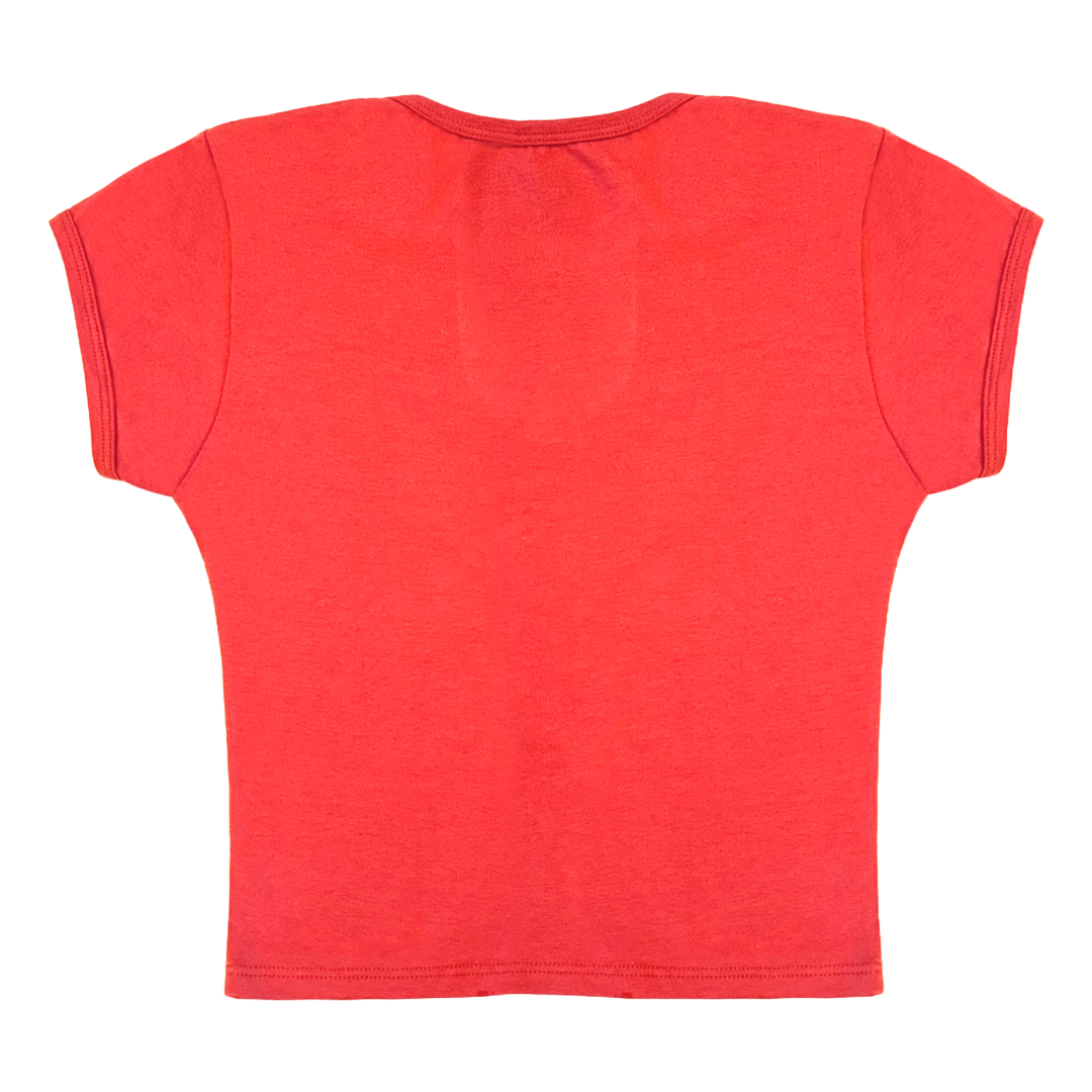 Von Dutch Red & Black Chopper Cross Baby Tee - Image 2