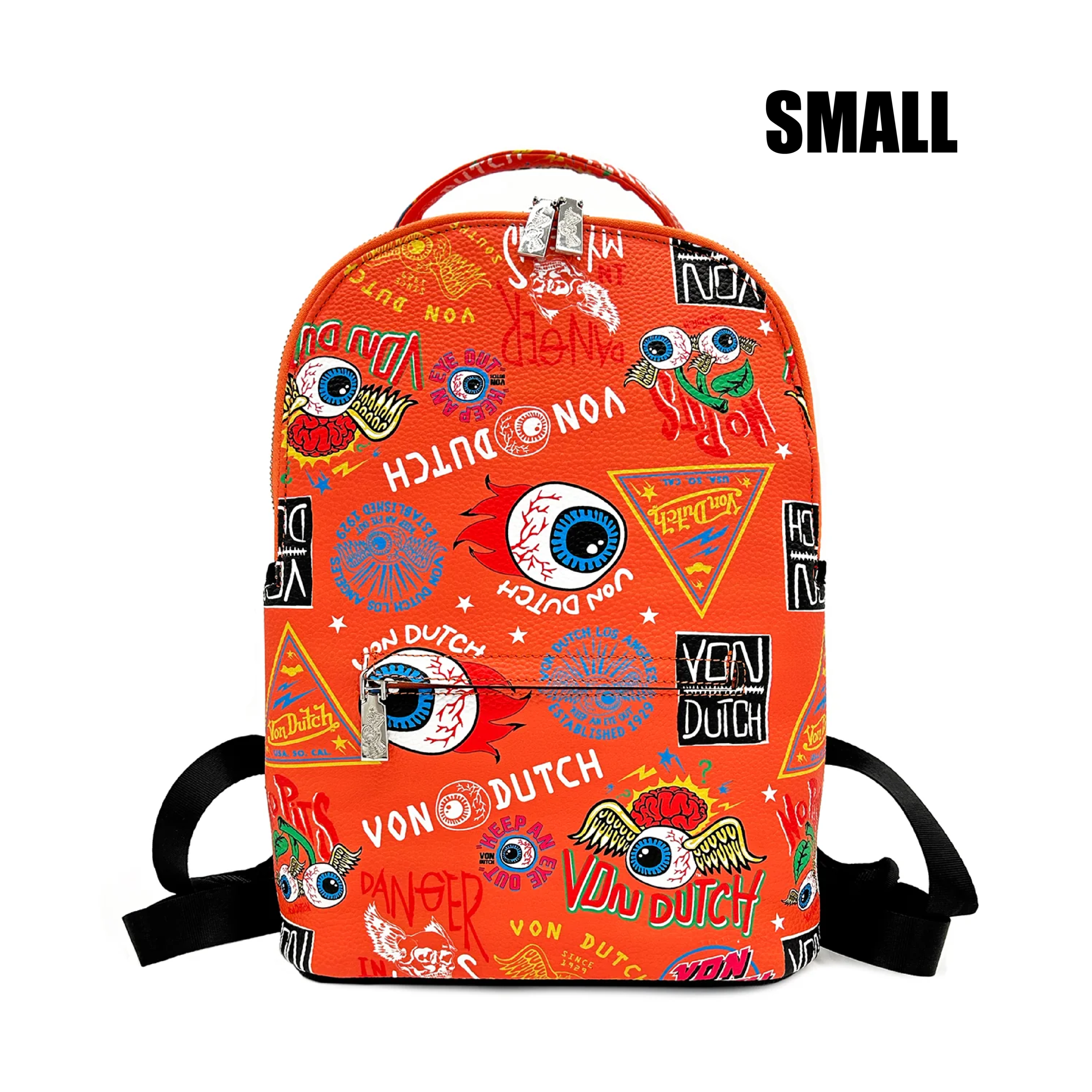 Von Dutch Small Orange Jax Backpack
