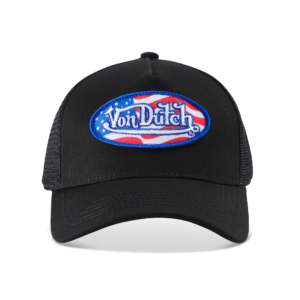 Von Dutch Stars & Stripes Trucker Hat - Black
