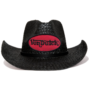 Von Dutch Black & Red Vintage Ranch Cowboy Hat