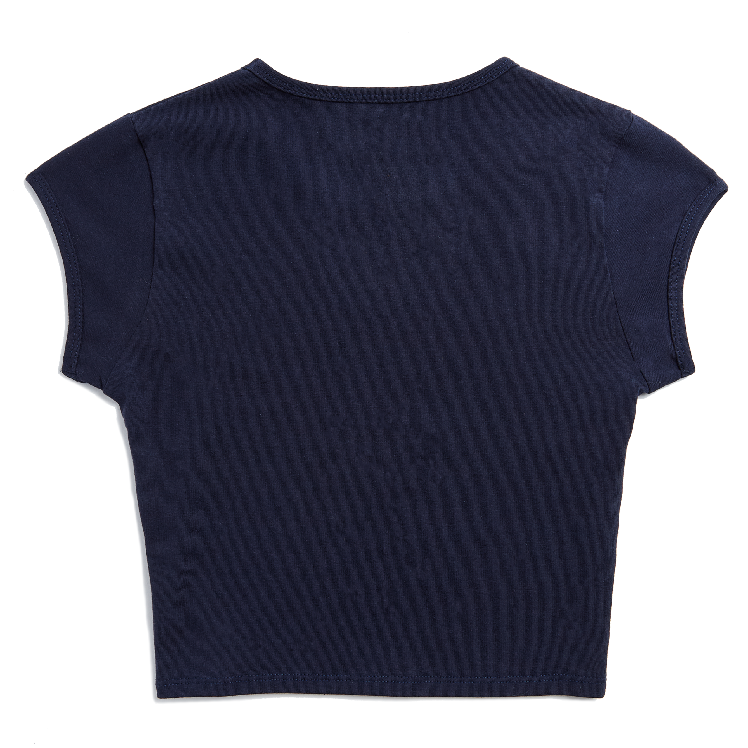 Von Dutch Navy Blue & Yellow Chopper Cross Baby Tee - Image 2