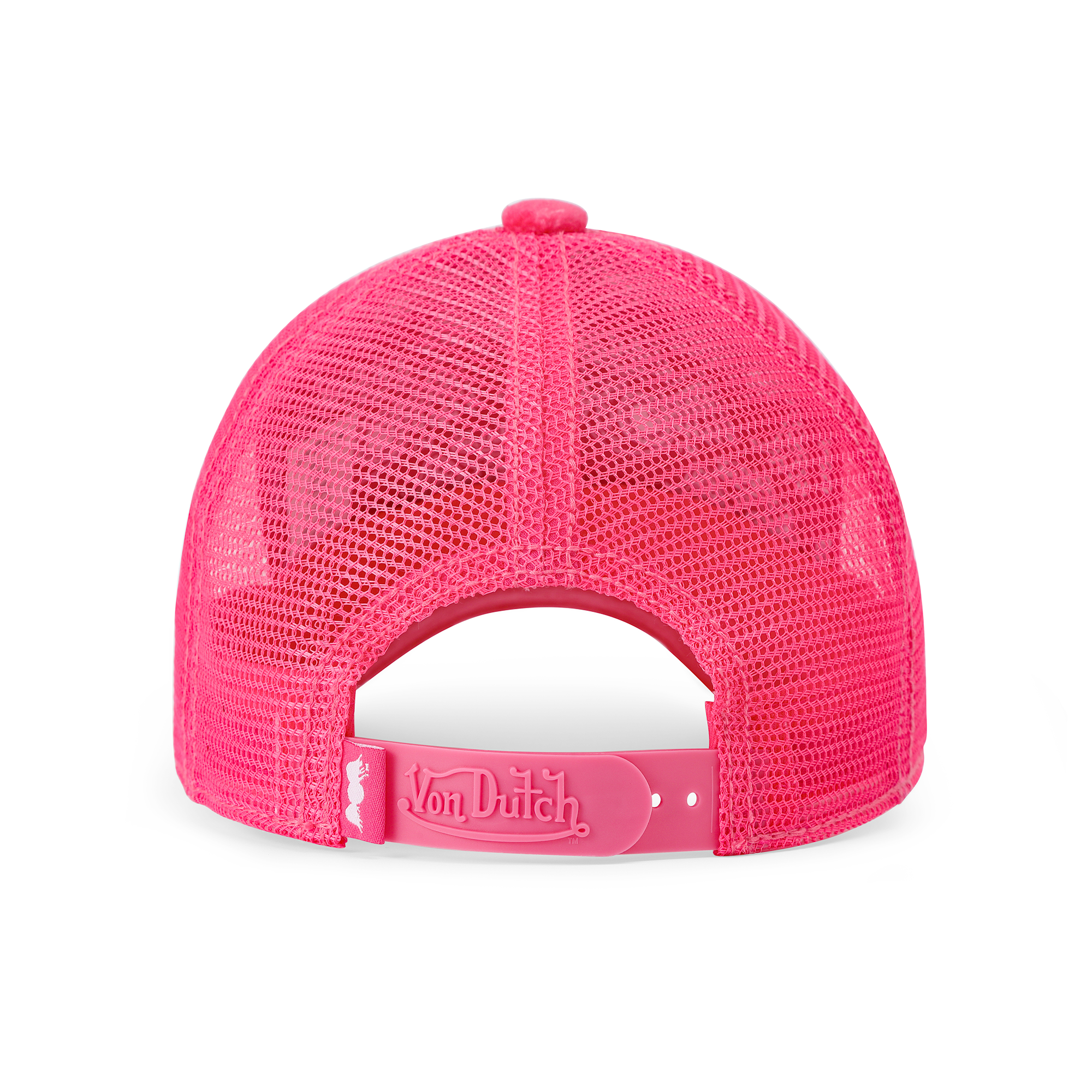Von Dutch Kids Velvet Trucker Hat - Hot Pink Crush - Image 7