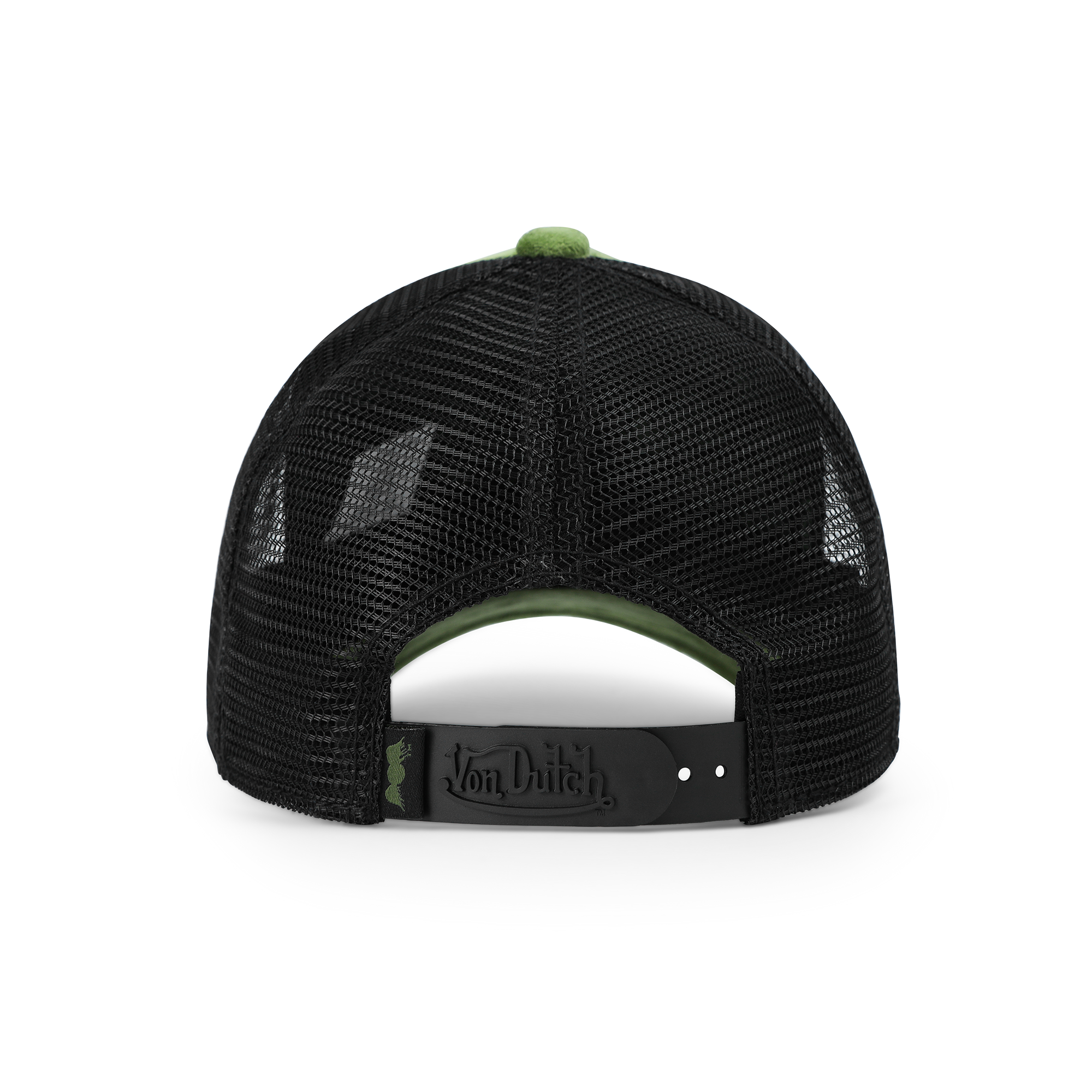 Von Dutch Kids Velvet Trucker Hat - Sage Green - Image 7