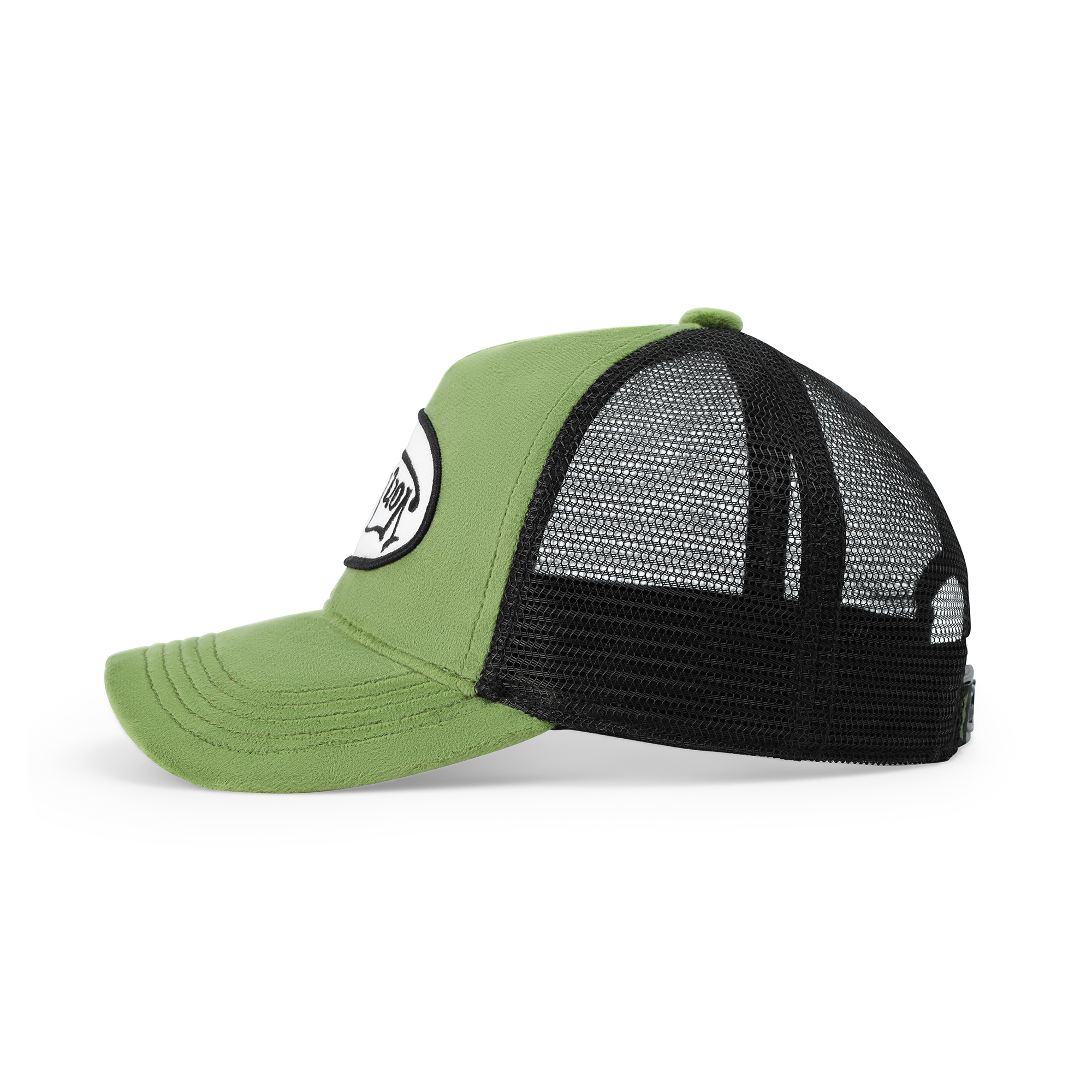 Von Dutch Kids Velvet Trucker Hat - Sage Green - Image 2