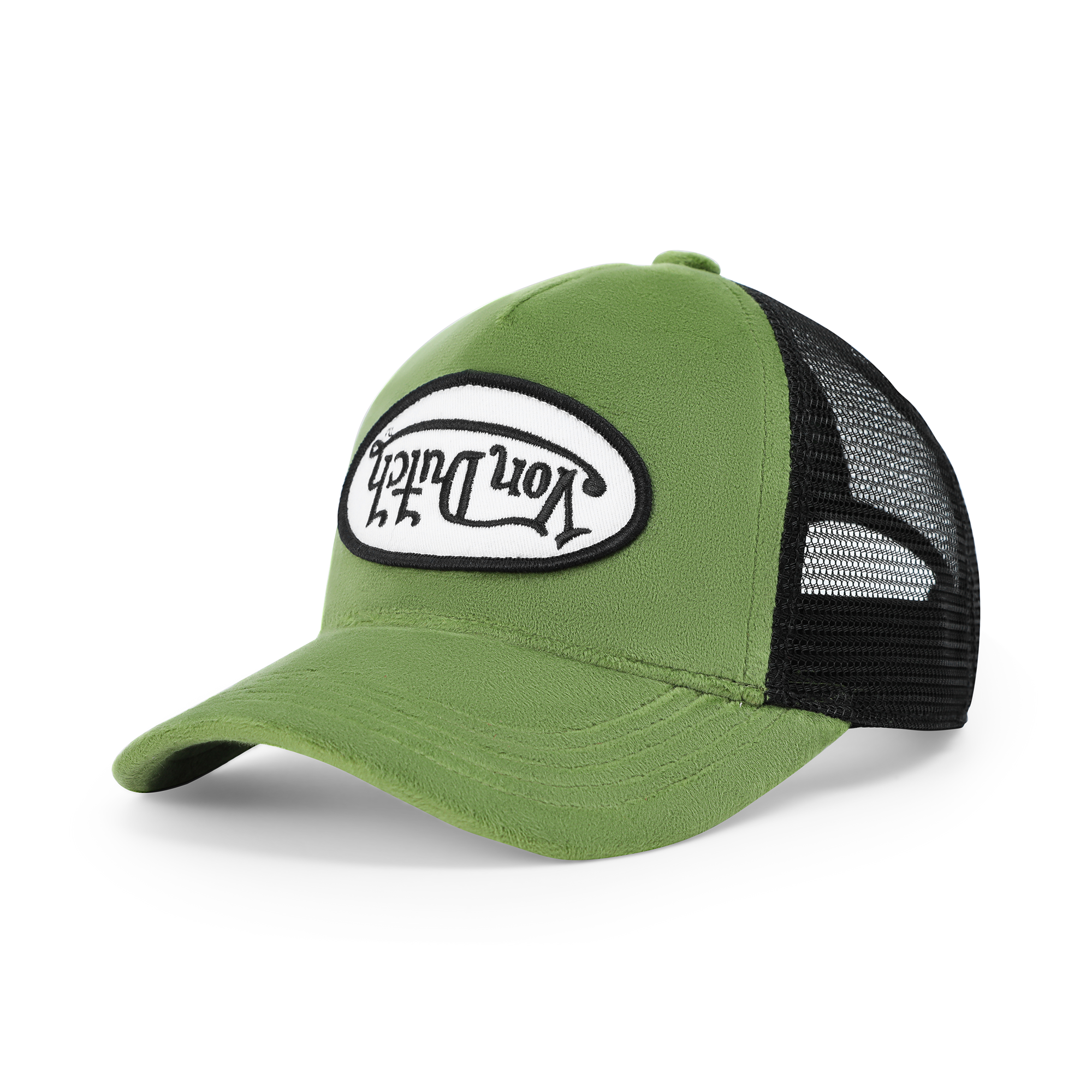 Von Dutch Kids Velvet Trucker Hat - Sage Green - Image 3