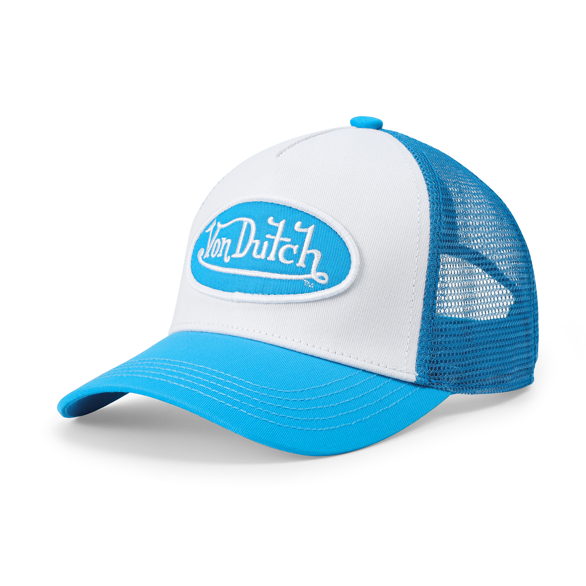 Von Dutch Kids Classic Trucker Hat - Blue & White - Image 7
