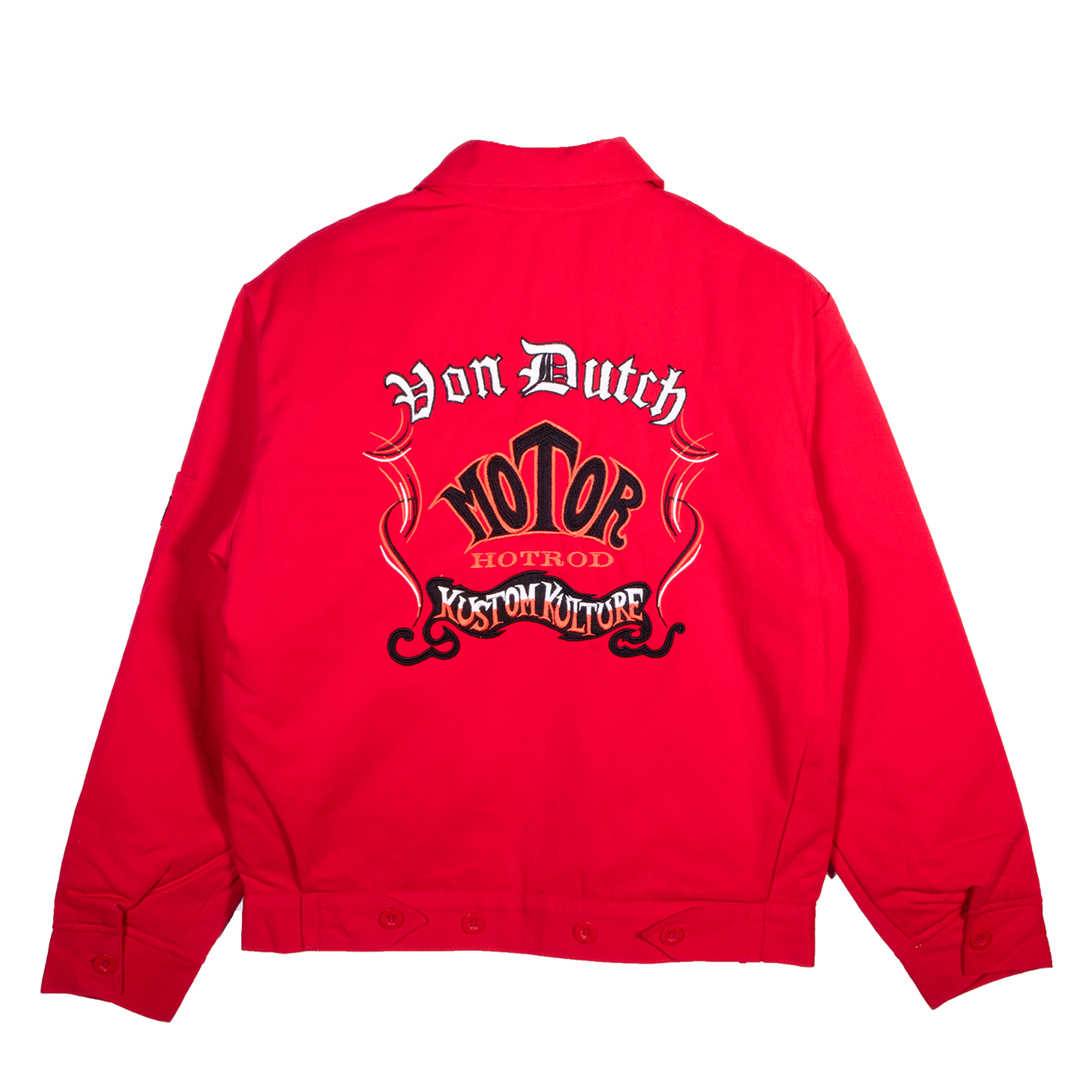 Von Dutch Vintage & Classic Gas Station Jacket - Red - Image 2